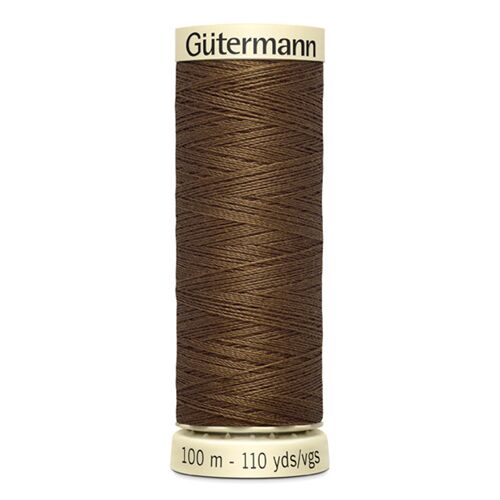 100m Gutermann Sew-all milk chocolate brown thread 289