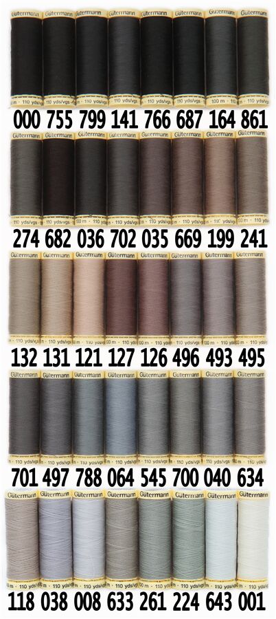 100m Gutermann Sew-all milk chocolate brown thread 289 6