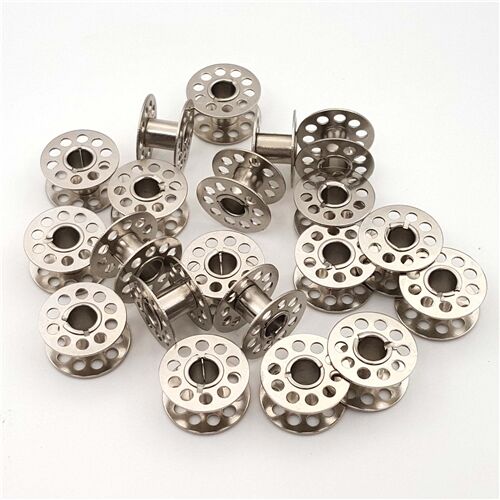 25pc box set of Class 15A metal sewing machine bobbins 20mm x 11mm 7