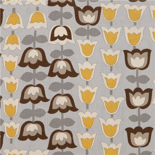 A Ghastlies Kelp Retro Flowers Tulip Fabric