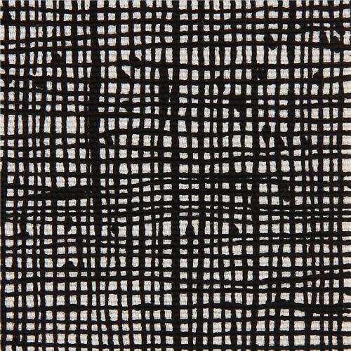 Alexander Henry schwerer Oxford-Stoff mit Mini-Gittermuster in Schwarz Stoff