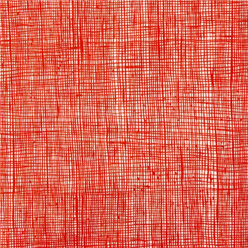 Tissu rouge et écru avec un mini quadrillage Tissu