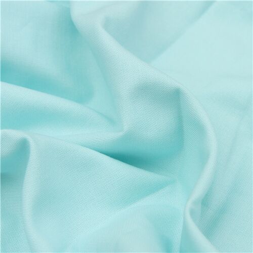 Aqua blue solid Kona fabric Robert Kaufman USA Fabric