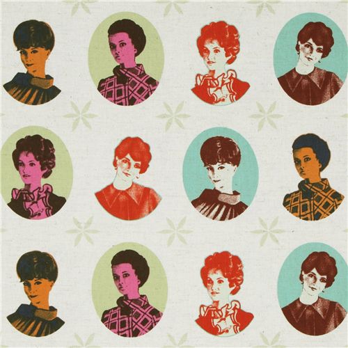 Audrey Hepburn canvas designer fabric by Melody Miller 1