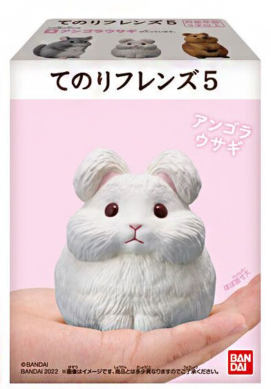 Animal Bandai conejo de angora blanco Tenori Friends suave juguete de vinilo 2