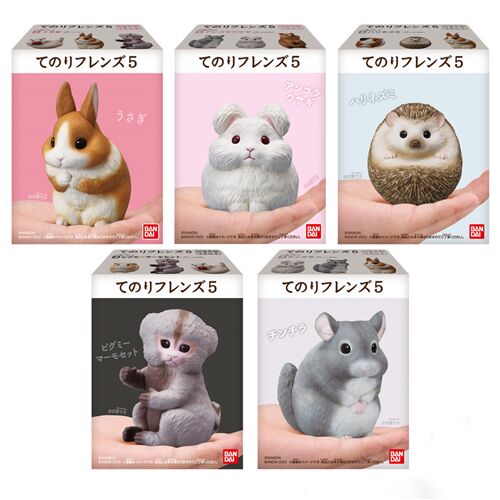 Animal Bandai conejo de angora blanco Tenori Friends suave juguete de vinilo 3