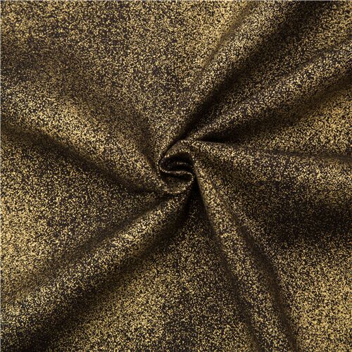 Black fabric with gold shimmer Xmas Timeless Treasures Fabric