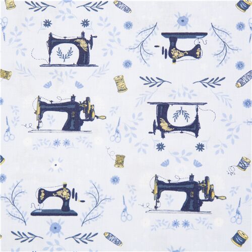 And Sew It Begins Vintage Sewing Machines Fabric