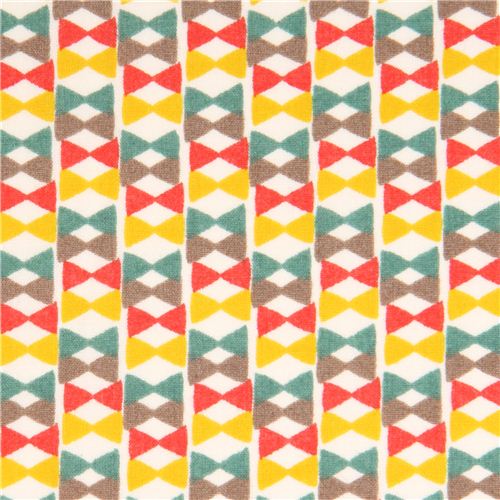 Bowtie Girl bowtie graphic birch organic fabric pink Frolic Fabric