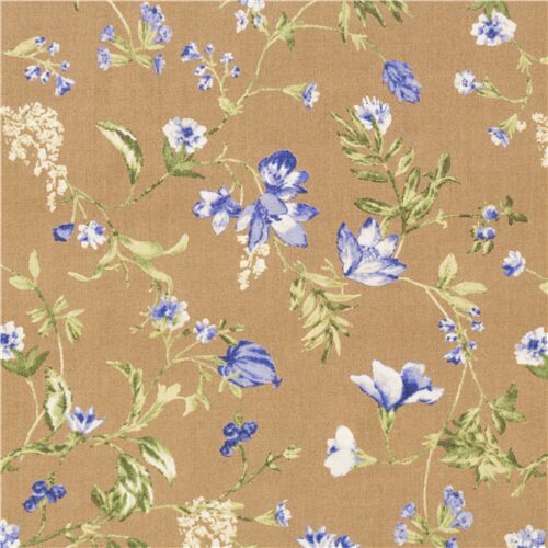 Delicate Loose Falling Florals Blousey Fabric