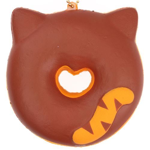 Cafe Sakura brown stripe cat donut squishy charm kawaii 2