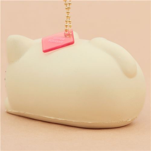 Squishy-Anhänger Brötchen cremefarbene Katze von Cafe Sakura 3