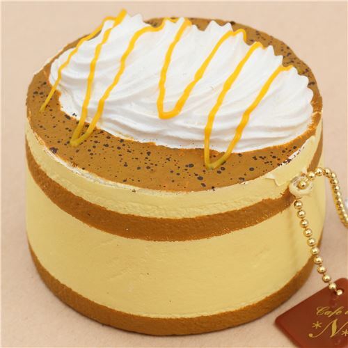 Cafe de N Lindo colgante blando Squishy kawaii tiramisú marrón y naranja