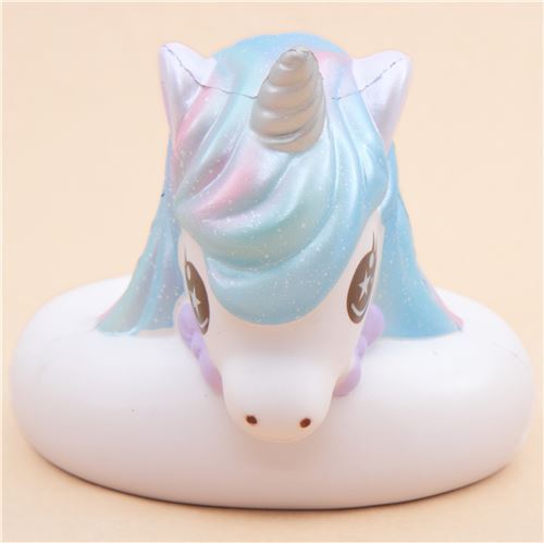 Jumbo-Squishy galaxiefarbener Schwimmring Einhorn von Bunnys Cafe 3
