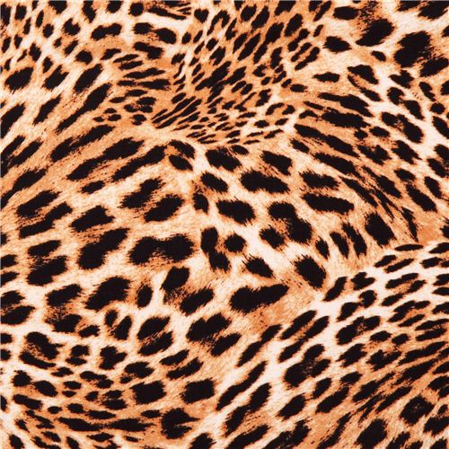 Tessuto animalier dorato Cheetah Swirl In the Tropics Tessuto