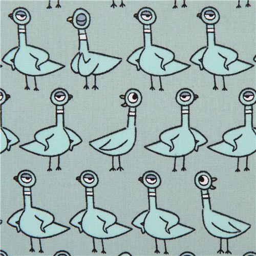 Chorus Line bird pigeon Cloud 9 organic fabric from the USA Fabric