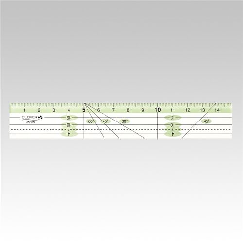 Clover transparent 15cm ruler 1