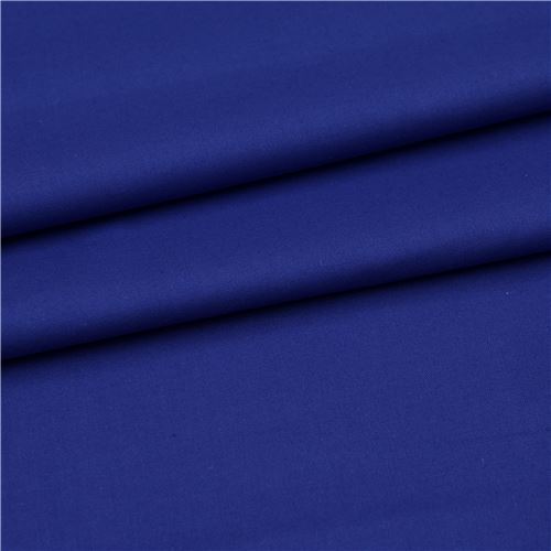 Fat Quarter (50 x 71 cm) - Copenhagen Print Factory tela ecológica lisa en azul oscuro