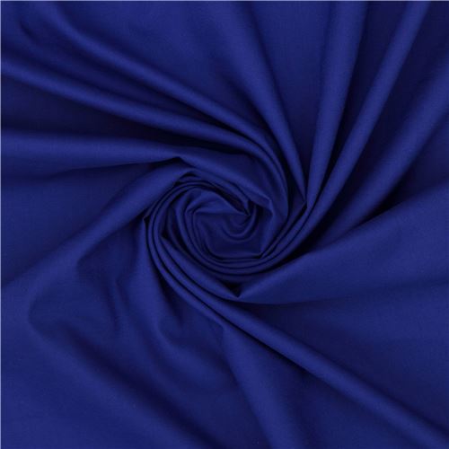 Fat Quarter (50 x 71 cm) - Copenhagen Print Factory tela ecológica lisa en azul oscuro 3
