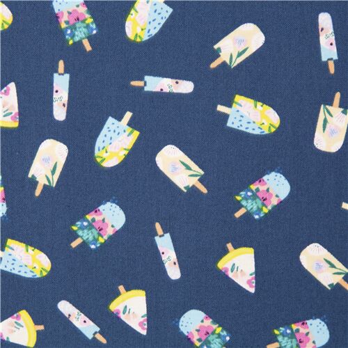 Mini Tumbling Popsicles Floral Accents Summer Fabric