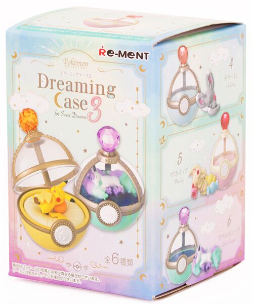 Dreaming Case 3 miniature blind box by Re-ment set of 6 with Pokemon 2