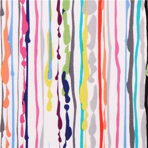 Drop Cloth Brite colorful stripes fabric Michael Miller Fabric
