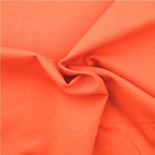 Tissu jersey uni orange terre Terracotta Tissu