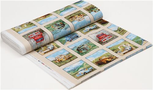 Resto de (27 x 110 cm) - Elizabeths Studio tela con paneles de camionetas pick up antiguas 4