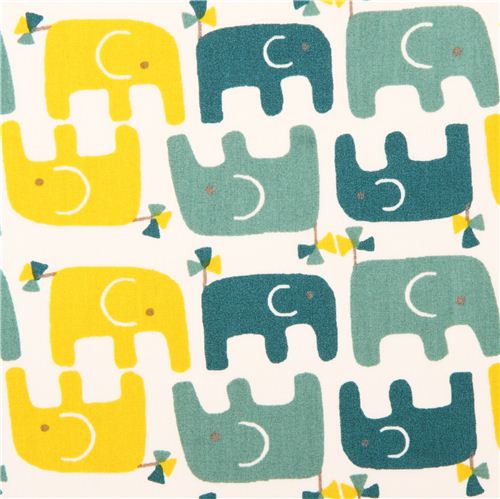 Tessuto organico ottanio birch Ellie Stagger Boy Frolic Tessuto