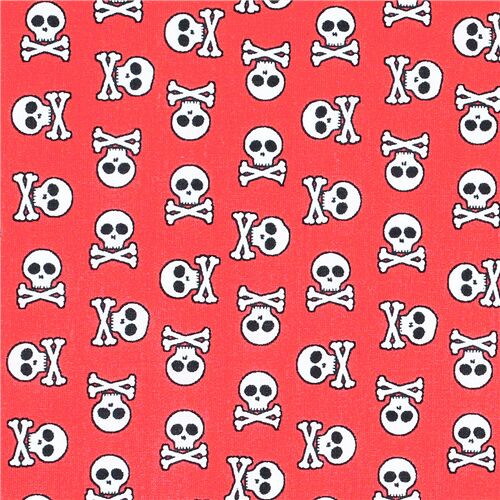 Pirate Skull Crossbones Fabric