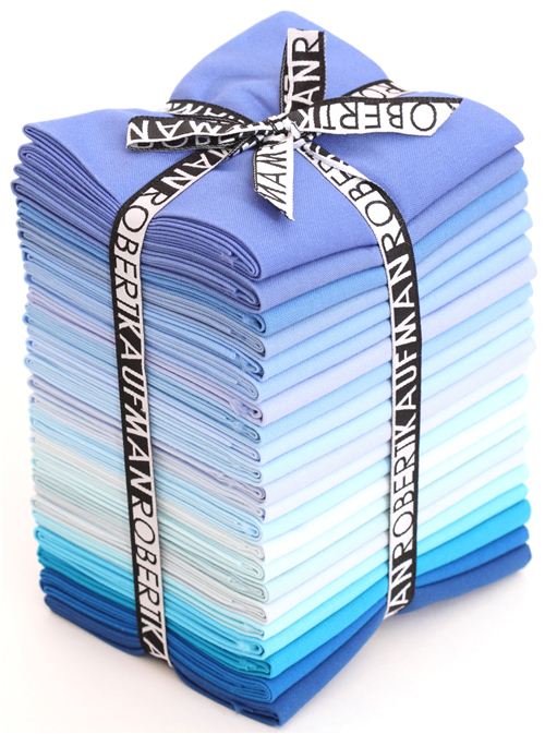 Fat Quarter Stoff Bndel blau Blue Heaven Robert Kaufman