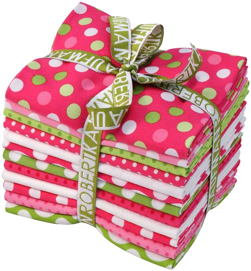 Lote telas fat quarter lunares Watermelon Robert Kaufman