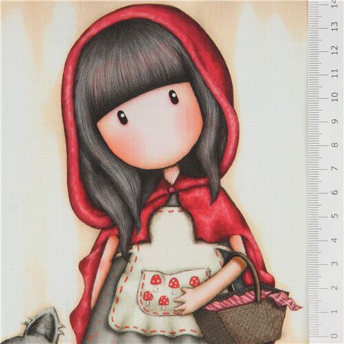 Fauolty - teal Gorjuss girl picture frame panel fabric by Quilting Treasures 4