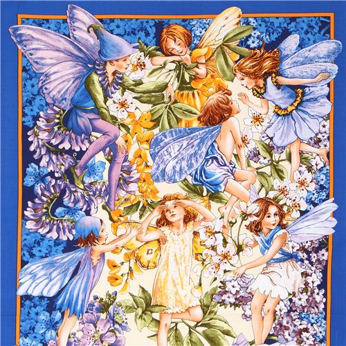 Tela hadas flores From Dawn Till Dusk Panel Michael Miller Tela