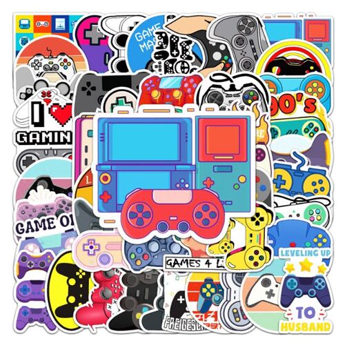 Pacchetto di controller per console adesivo fustellato per giochi 50 design unici 4