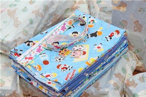 Bolsa sorpresa gigante lote surtido de telas para ni�o 3