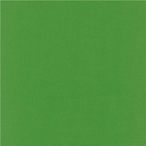 Rimanenza di 28 cm - tessuto verde tinta unita Grasshopper Kona Robert Kaufman USA