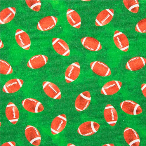 Tela verde mini balones de fútbol americano cuero EE. UU. Tela