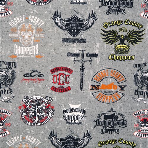 Stemmi Per Moto Americane Orange County Choppers Tessuto