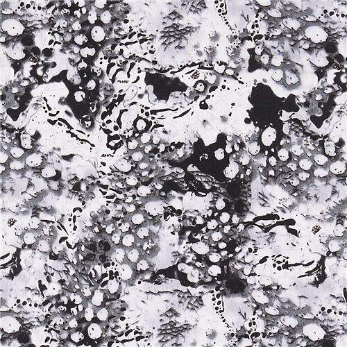 Monochrome Abstract Blender Patches Stains Fabric
