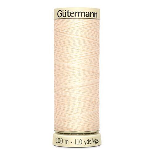Fil  coudre Gutermann Sew-all crme n 414