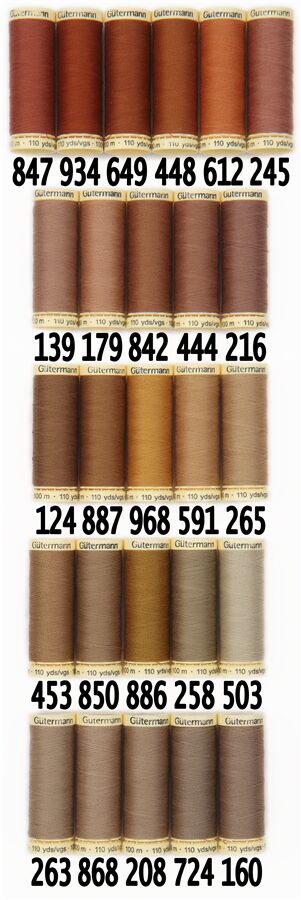 Fil  coudre Gutermann Sew-all moutarde de Dijon n 893 6