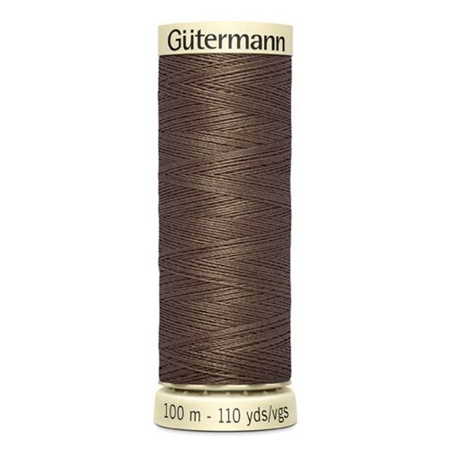 Fil à coudre Gütermann Sew-all marron otarie n° 672