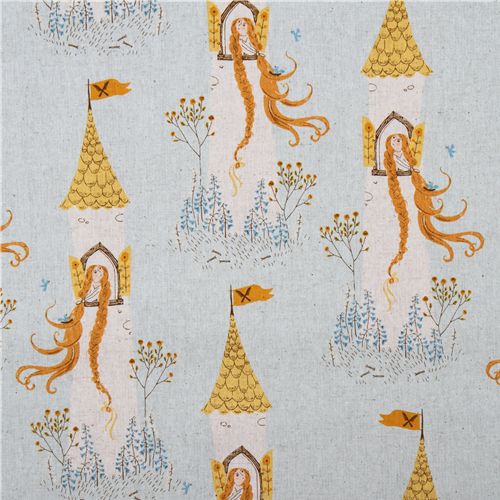 Heather Ross canvas Kokka fabric Far Far Away 2 Fabric