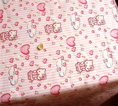 Hello Kitty Stoff Geburtstagsgeschenk Herzen 0,5m 2