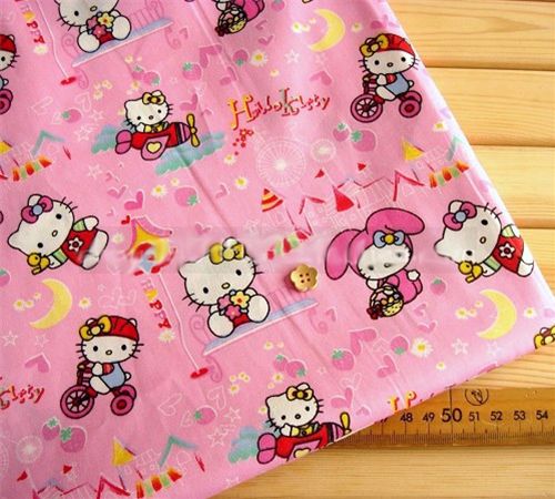 Hello Kitty Fabric with My Melody Sanrio half yard 1