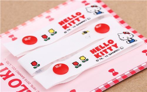Etiqueta de tela con botones de Hello Kitty 3 unidades 2