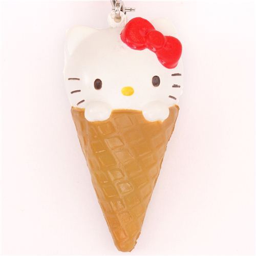 ciondolo squishy Hello Kitty gelato
