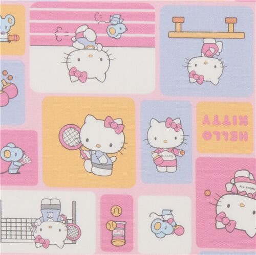 Hello Kitty sports oxford fabric by Sanrio Fabric