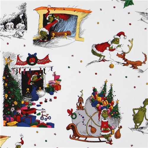 How the Grinch Stole Christmas Weihnachtsman Stoff 1